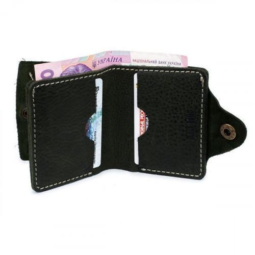 Тонкий шкіряний гаманець-портмоне Black Brier P-5-76