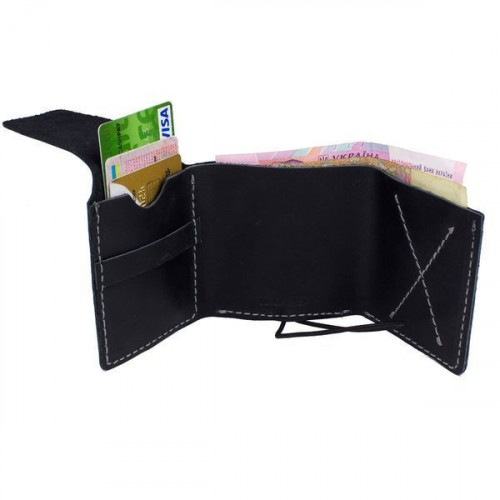 Шкіряний тонкий гаманець-портмоне Black Brier P-3-35