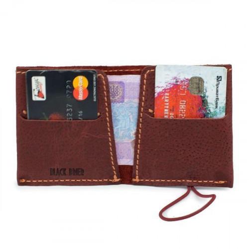 Шкіряний тонкий гаманець-портмоне Black Brier P-7-78