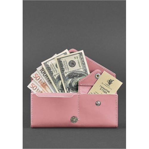 Жіночий шкіряний гаманець BlankNote Керрі 1.0 Рожевий