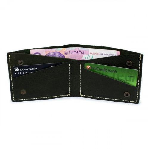 Тонкий шкіряний гаманець-портмоне Black Brier P-13-76
