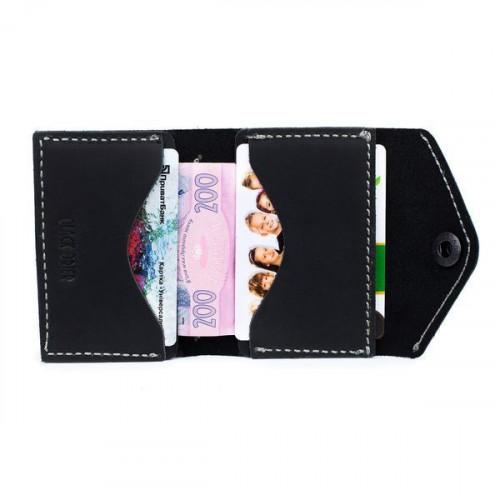 Тонкий гаманець-портмоне Black Brier з натуральної шкіри P-11-35