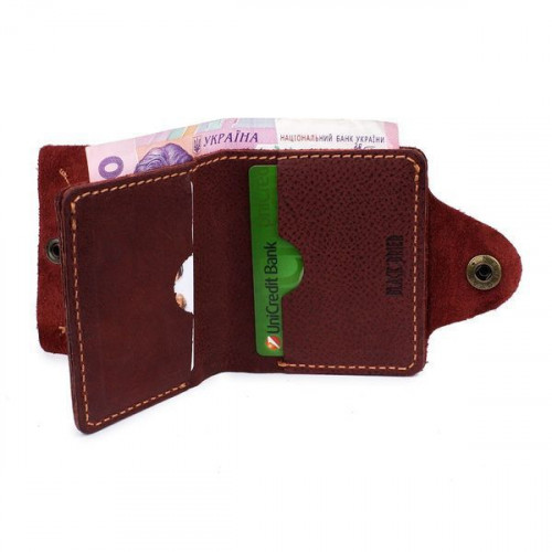 Тонкий шкіряний гаманець-портмоне Black Brier P-5-78