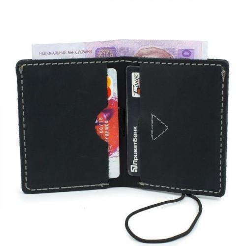 Тонкий шкіряний гаманець-портмоне Black Brier P-10-35