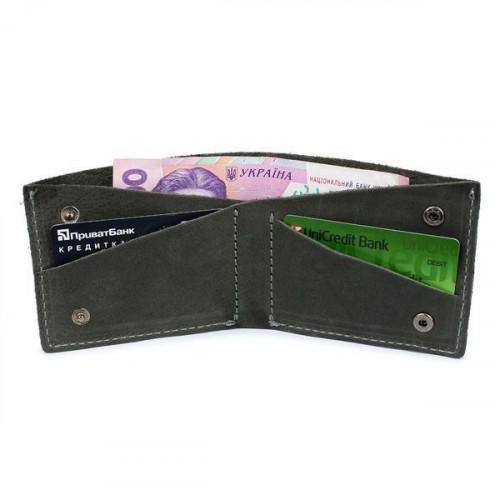 Тонкий шкіряний гаманець-портмоне Black Brier P-13-77