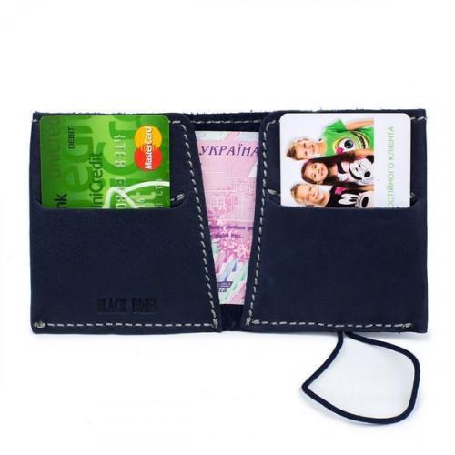 Шкіряний тонкий гаманець-портмоне Black Brier P-7-96