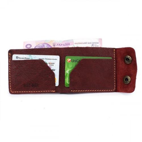 Тонкий шкіряний гаманець-портмоне Black Brier P-2-78