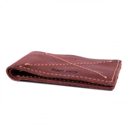 Тонкий шкіряний гаманець-портмоне Black Brier P-13-78