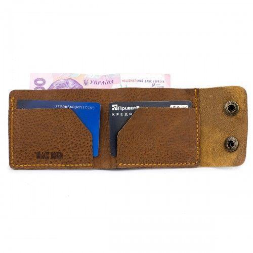 Тонкий шкіряний гаманець-портмоне Black Brier P-2-80