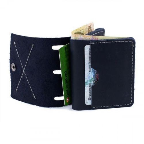 Тонкий шкіряний гаманець-портмоне Black Brier P-5-97