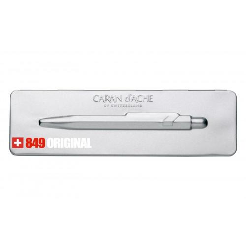 Ручка Caran d'ache 849 Срібна + бокс