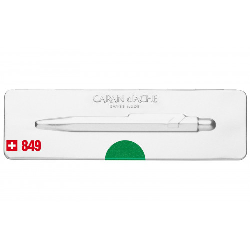 Ручка Caran d'ache 849 Metal-X Зелена + box