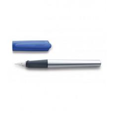 Чорнильна ручка Lamy Nexx Матовий Хром із синім ковпачком A / Чорнила T10 Сині