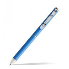 Ручка с резинкой Filofax Clipbook Ballpen Saffiano Fluoro Blue