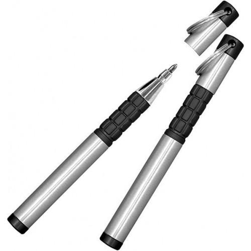 Ручка-брелок Fisher Space Pen Трекер Chrome з гумовим покриттям