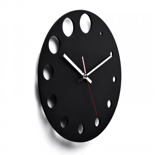 Настінний годинник Moku Point Чорний 38 см