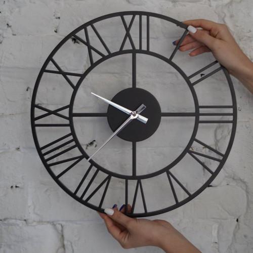 Настінний годинник Moku Nagasaki Чорний 38 см