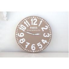 Настінний годинник Париж Пастельно-коричневий
