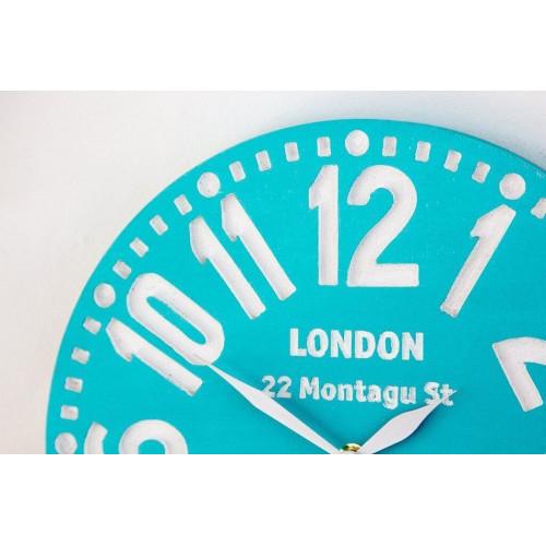 Настінний годинник Лондон Бірюзовий