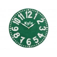 Настінний годинник Київ Смарагдово-зелений