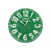 Настінний годинник Лондон Смарагдово-зелений