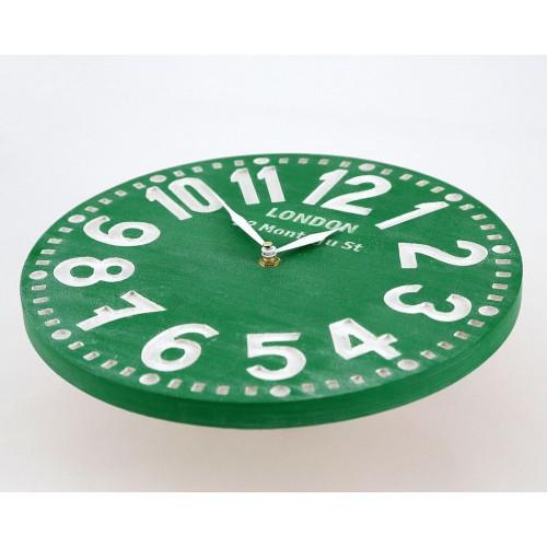 Настінний годинник Лондон Смарагдово-зелений