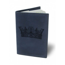 Обкладинка для паспорта BermuD Король М01 Синя