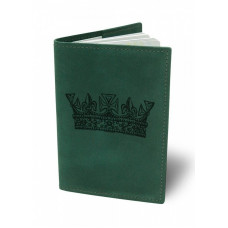Обкладинка для паспорта BermuD Король М01 Зелена