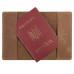 Шкіряна обкладинка для паспорта Turtle, Повітряна куля (Пригоди), вінтажний хакі