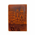 Шкіряна обкладинка для паспорта Turtle, Старовинне місто, вінтажний рудий