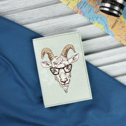 Обкладинка для паспорта "Hipster goat"