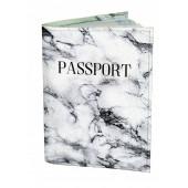 Обкладинка для паспорта Devaysmaker 0202 Мармур білий