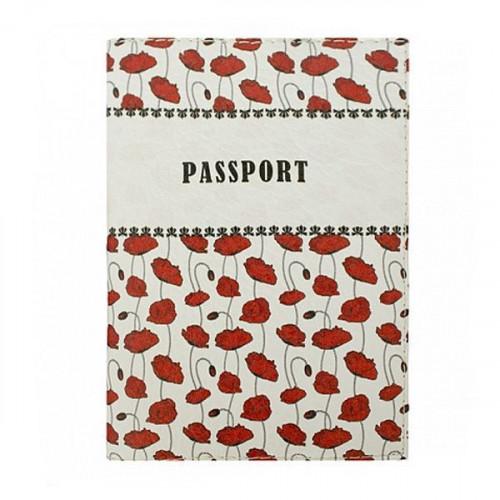 Обкладинка для паспорта "Маки"