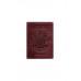 Шкіряна обкладинка BlankNote для паспорту з українським Гербом Бордовий