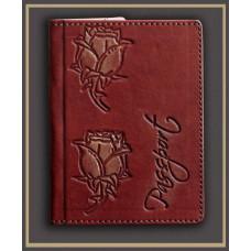 Обкладинка Мануфактура Гук для паспорта шкіряна "Троянда"