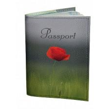 Обкладинка для паспорта Devaysmaker 0202 Яскраво-червоний мак