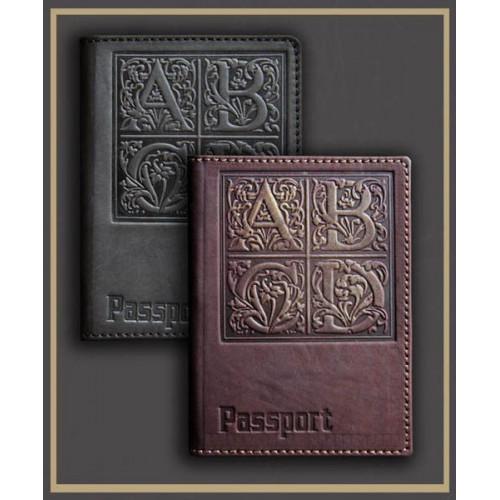 Обкладинка Мануфактура Гук для паспорта шкіряна "ABCD"
