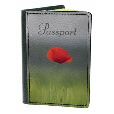 Обкладинка для паспорта Devaysmaker 03 Яскраво-червоний мак