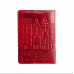 Шкіряне портмоне для документів водія Turtle, Старовинне місто, червоний