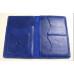 Шкіряне портмоне для документів водія Turtle, Повітряна куля (Пригоди), синій