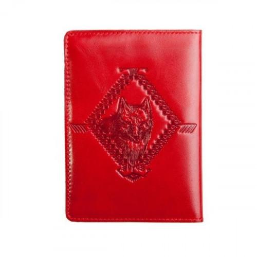 Шкіряне портмоне для документів водія Turtle, Індіанка, червоний