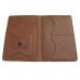 Шкіряне портмоне для документів водія Turtle, Дерево (Дерево пізнання), коричневий