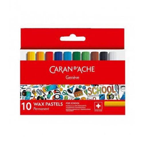 Пастель воскова Permanent Caran d'Ache School Line 10 кольорів