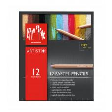 Набір пастельних сухих олівців Caran d'Ache Artist Картонний бокс 12 кольорів