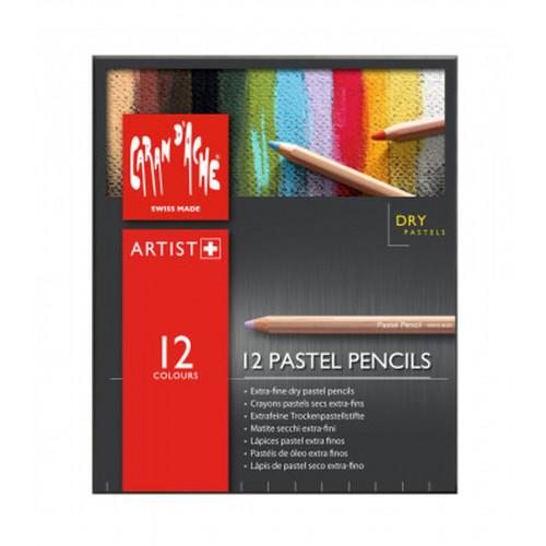 Набір пастельних сухих олівців Caran d'Ache Artist Картонний бокс 12 кольорів