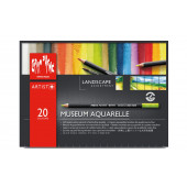 Набір акварельних олівців Caran d'Ache Museum Aquarelle Landscape Картонний бокс 20 кольорів