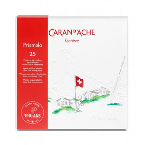 Набір акварельних олівців Caran d'Ache Prismalo 100 років Картонний бокс 25 кольорів