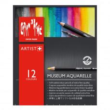 Набір акварельних олівців Caran d'Ache Museum Aquarelle 12 кольорів