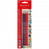 Набір олівців Caran d'ache School Line 3B-HB 4 шт.