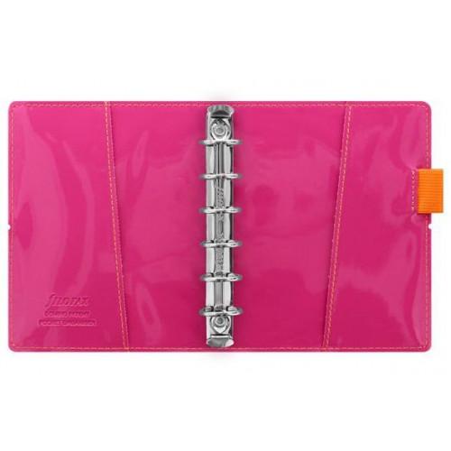 Органайзер Filofax Domino Patent Pocket Помаранчево-рожеві смужки